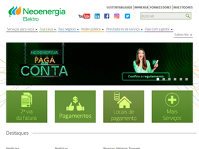 'ligacao-nova.neoenergiaelektro.com.br' screenshot
