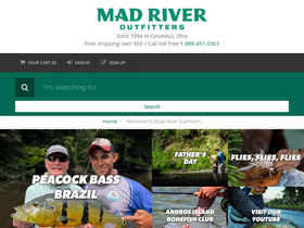 'madriveroutfitters.com' screenshot