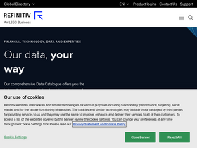 'solutions.refinitiv.com' screenshot