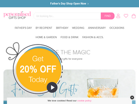 'personalisedgiftsshop.co.uk' screenshot