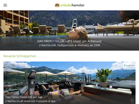 'urlaubshamster.at' screenshot