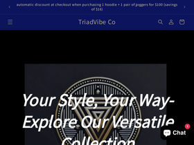 triadvibeco.com homepage screenshot