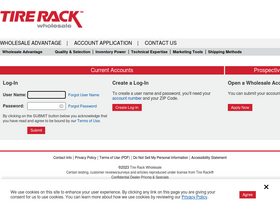 'tirerackwholesale.com' screenshot