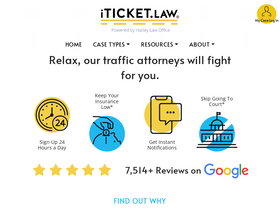 'iticket.law' screenshot