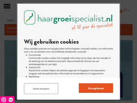 'haargroeispecialist.nl' screenshot