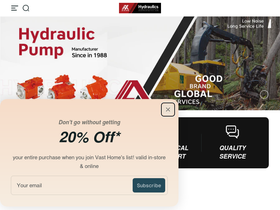 AXON Hydraulics homepage screenshot