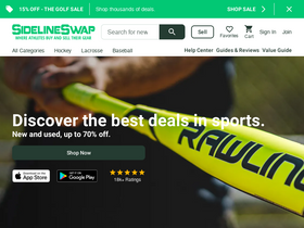 'sidelineswap.com' screenshot