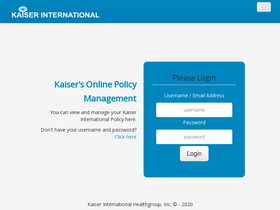 'kaiserhealthgroup.net' screenshot