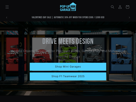 Popupgarage homepage screenshot