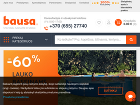 'bausa.lt' screenshot