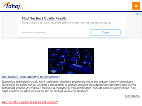 'tahaj.sk' screenshot