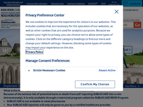 'sublocade.com' screenshot