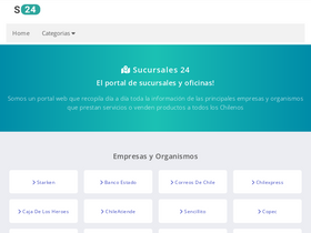 'sucursales24.cl' screenshot
