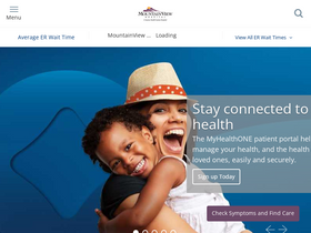 'mountainview-hospital.com' screenshot