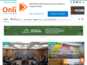 'cangucuonline.com.br' screenshot