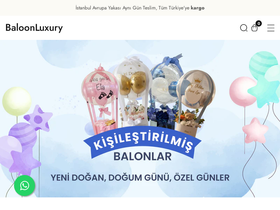 baloonluxury.com homepage screenshot