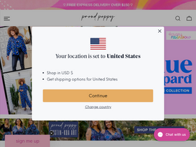 proudpoppyclothing.com.au website screenshot