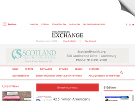 'laurinburgexchange.com' screenshot