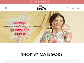 beindifashions.com homepage screenshot
