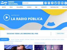 'sarha.radionacional.com.ar' screenshot