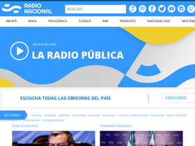 'radionacional.com.ar' screenshot