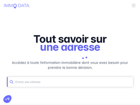'immo-data.fr' screenshot