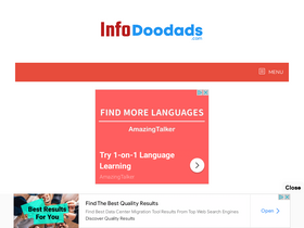 'infodoodads.com' screenshot