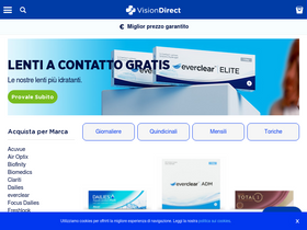 'visiondirect.it' screenshot