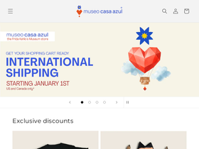 tiendamuseocasaazul.com homepage screenshot