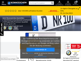 'kennzeichen-deutschlandweit.de' screenshot
