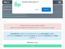 'eksiup.com' screenshot