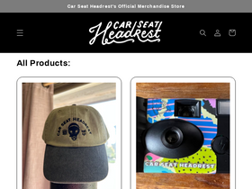 'carseatheadrestmerch.com' screenshot