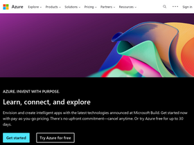 'windowsazure.com' screenshot