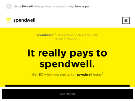 'myspendwell.com' screenshot