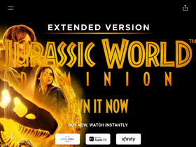 'jurassicworld.com' screenshot