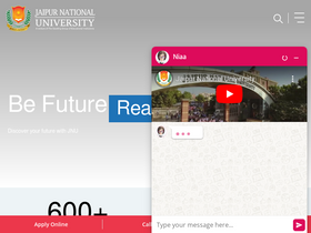 'jnujaipur.ac.in' screenshot