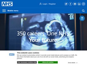 'healthcareers.nhs.uk' screenshot