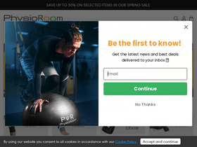 'physioroom.com' screenshot