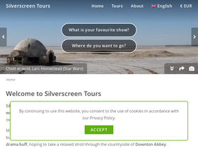 'silverscreen.tours' screenshot
