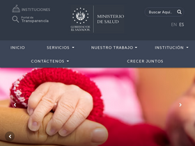 'resistenciabacteriana.salud.gob.sv' screenshot