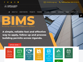 'kcca.go.ug' screenshot