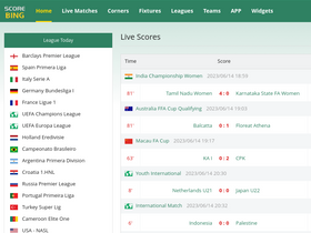 'scorebing.com' screenshot