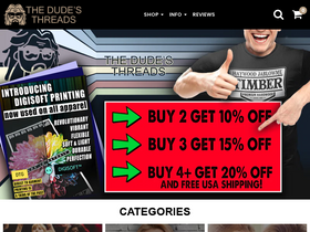 'thedudesthreads.com' screenshot