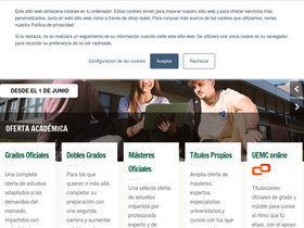 'uemc.es' screenshot