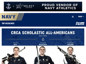 'navysports.com' screenshot