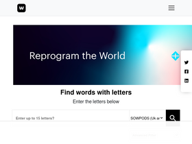 'wordswithletters.org' screenshot