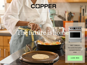 Copper website screenshot