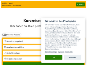 'kurz-mal-weg.de' screenshot