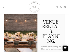 thehosthausevents.com homepage screenshot