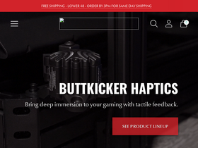 'thebuttkicker.com' screenshot